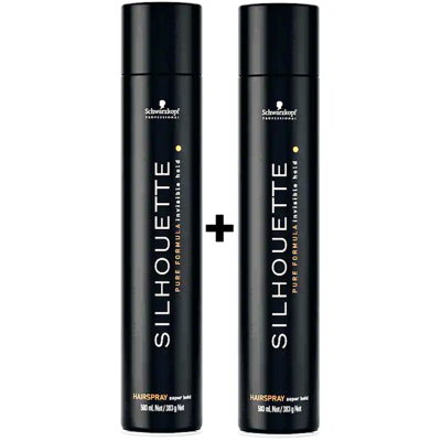 Schwarzkopf Silhouette Hairspray Super Hold, PACCHETTO CONVENIENTE 2 x 500 ml!