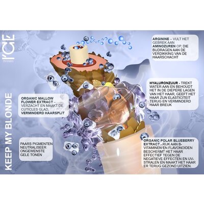 ICE-Professional Mascarilla Keep My Blonde, 750 ml