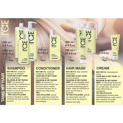 ICE-Professional TAME MY HAIR Shampoo, 250ml