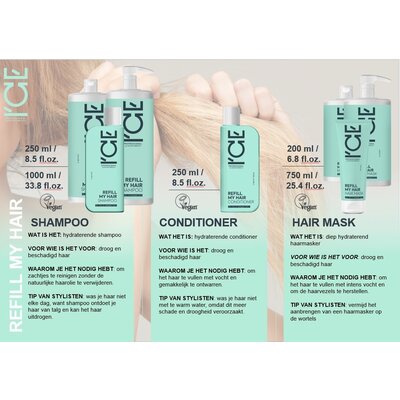ICE-Professional Recarga Mi Cabello Aqua Booster, 30 ml