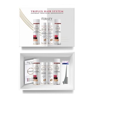 KERATY PROFESSIONAL Caja de alisado brasileño. 2 x 150 ml + 2 x 250 ml de cuidado posterior.