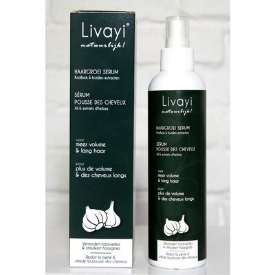 Livayi Siero per la crescita dei capelli all'aglio, 250 ml