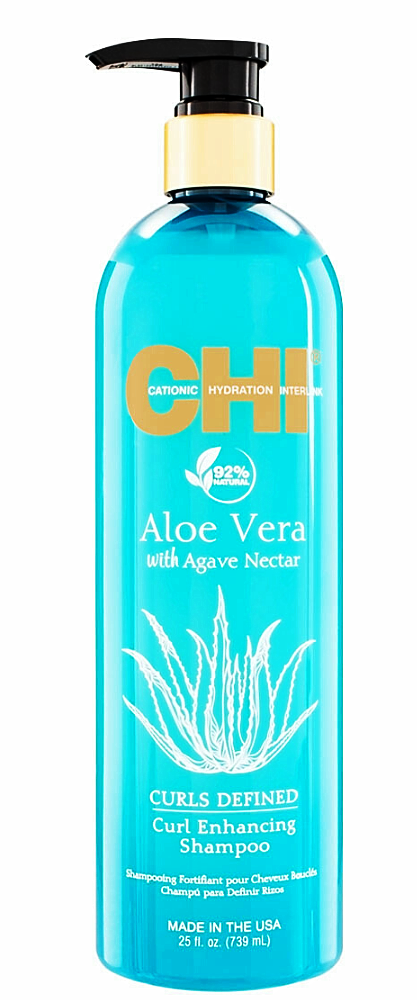 CHI Aloe Vera With Agave Nectar Curl Enhancing Shampoo - 739ml -  vrouwen - Voor