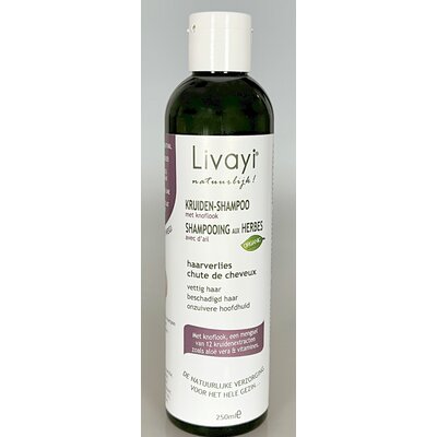 Livayi Shampoo anticaduta all'aglio classico, 250 ml
