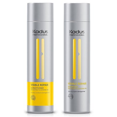 Kadus Champú Reparador Visible 250 ml y Acondicionador 250 ml ¡PAQUETE AHORRO!