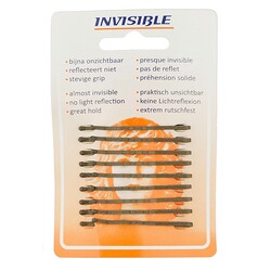 ProDuo Épingles à curseur invisibles courtes marron, 9 pièces