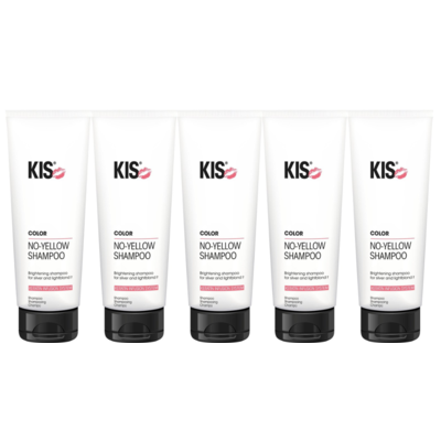 KIS No Yellow Shampoo, 5 x 250 ml SPARPAKET!