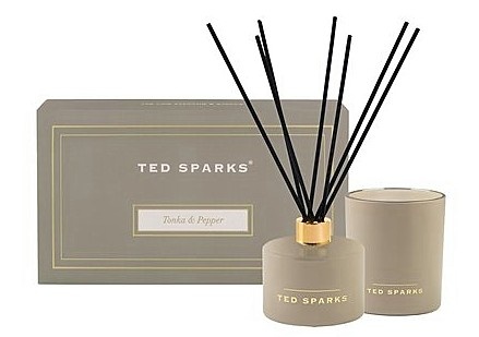 Ted Sparks -  Candle & Diffuser Gift Set - Tonka & Pepper