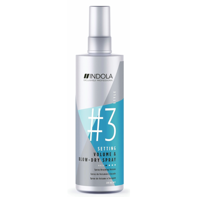 Indola Spray para dar volumen y secado con secador, 200 ml