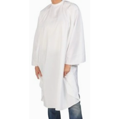 Nebur Hooded coat type Economy 1001, color White, breathable