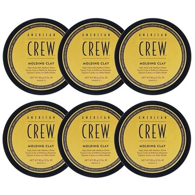 American Crew Molding Clay 6 x 85 gram VALUE PACKAGE!