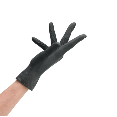 Sibel Nitrilhandschuhe SCHWARZ, 100 Stück, MITTEL