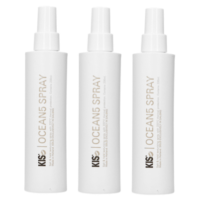 KIS Royal Styling Ocean5 Spray, CONFEZIONE VANTAGGIOSA da 3 x 200 ml!