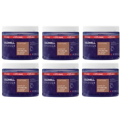 Goldwell Stylesign Ultra Volume Lagoom Jam, paquete económico de 6 x 200 ml.