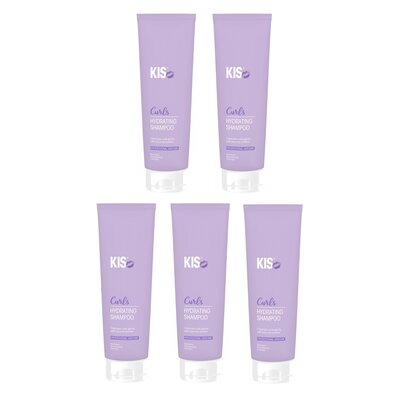 KIS Curls Hydrating Shampoo, 5 x 300 ml VORTEILSPAKET!