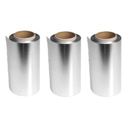 Sibel Rouleau de papier aluminium, lot économique ! 3 rouleaux de 12 cm x 100 mètres