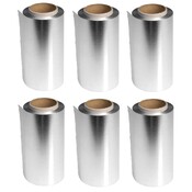 Sibel Rouleau de papier aluminium, lot économique ! 6 rouleaux de 12 cm x 100 mètres