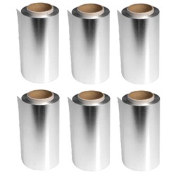 Sibel Rouleau de papier aluminium, lot économique ! 6 rouleaux de 12 cm x 100 mètres