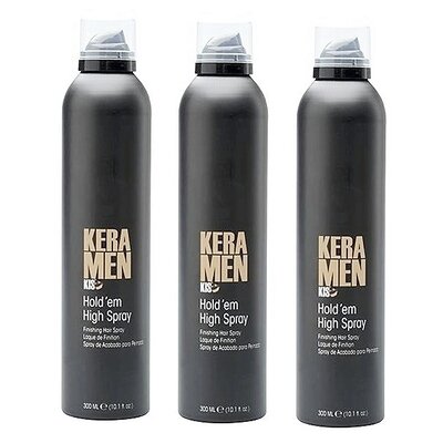KIS KeraMen Hold 'Em High Spray, 3x300ml VALUE PACK!