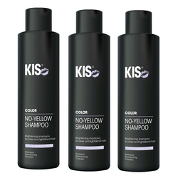 KIS No Yellow Shampoo, 3 x 250 ml NEW! VALUE PACK!