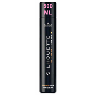 Schwarzkopf Laque Schwarzkopf Silhouette Super Hold 500 ml – Fixation extra forte sans alourdir les cheveux