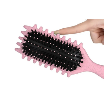 Doop Me & Brush Peinado de cabello rizado rosa