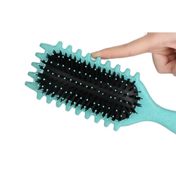 Doop Me & Brush Peinado para cabello rizado verde