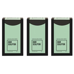 Hair Sculptor Hair Building Dark Brown Fibers 3 Pieces ADVANTAGE PACK!