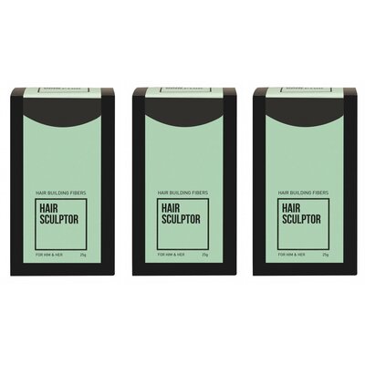 Hair Sculptor Hair Building Dark Brown Fibers 3 Pieces ADVANTAGE PACK!