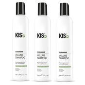 KIS Champú voluminizador limpiador Kera, ¡paquete económico de 3 x 300 ml!