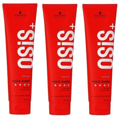 Schwarzkopf Osis Rock Hard, 3 x 150 ml, CONFEZIONE VANTAGGIO!