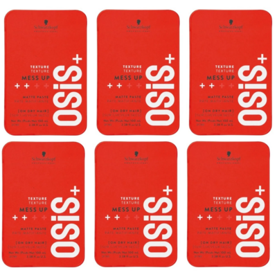 Schwarzkopf Osis Mess Up, 6 x 100 ml Vorteilspackung!