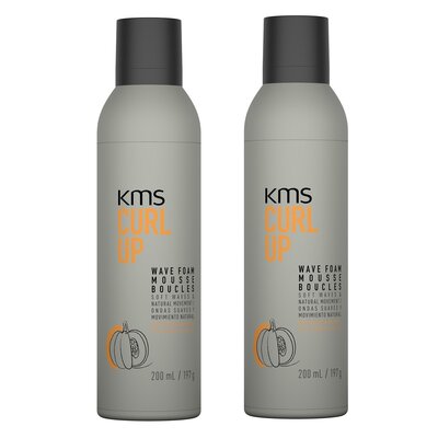 KMS Curl Up Wave Foam 2x 200ML VALUE PACK!