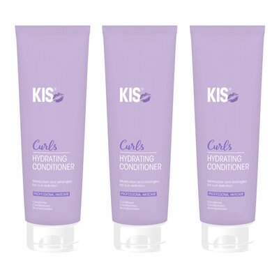KIS Curls Feuchtigkeitsspendender Conditioner, 3 x 250 ml Vorteilspackung!