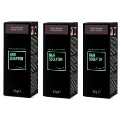 Hair Sculptor Hair Building Dark Brown Fibers 3 Pieces ADVANTAGE PACK!