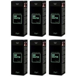 Hair Sculptor Hair Building Black Fibers 6 Pieces ADVANTAGE PACK!