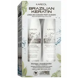 KAREOL Champú de queratina brasileña de 300 ml + acondicionador de 300 ml