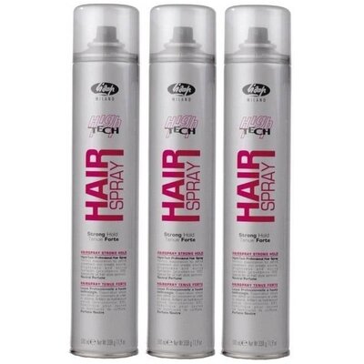 Lisap Laca para el cabello de alta tecnología, fijación fuerte, ¡paquete económico de 3 x 500 ml!