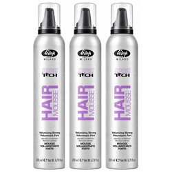 Lisap High Tech Hair Mousse Volumising, 3x300ml VOORDEELPAKKET!