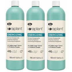 Lisap Keraplant Nature Energizing Shampoo, 3x1000ml Vorteilspackung!
