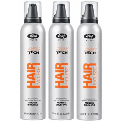 Lisap High Tech Hair Mousse Brushing, 3x300ml VOORDEELPAKKET!