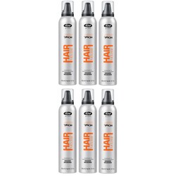Lisap High Tech Hair Mousse Brushing, 6x300ml VALUE PACK!