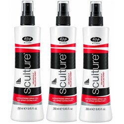 Lisap Sculture Extra Strong Spray Gel, 3x250ml VOORDEELPAKKET!
