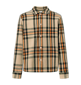KNOWLEDGECOTTON APPAREL HEAVY FLANNEL CHECKED OVERSHIRT