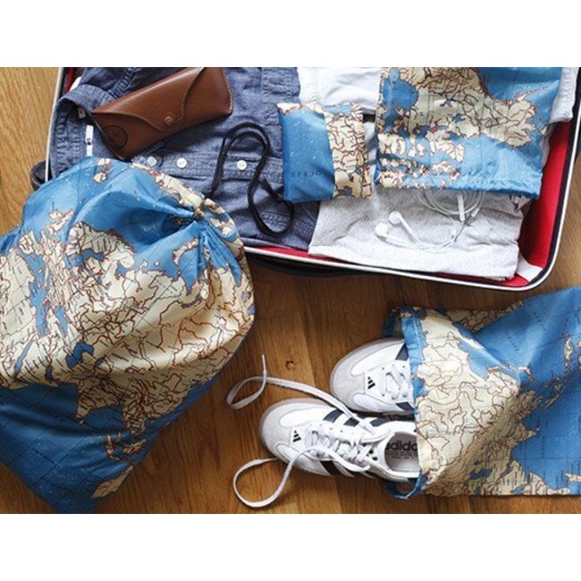 Kikkerland Vier reiszakken- Around the world