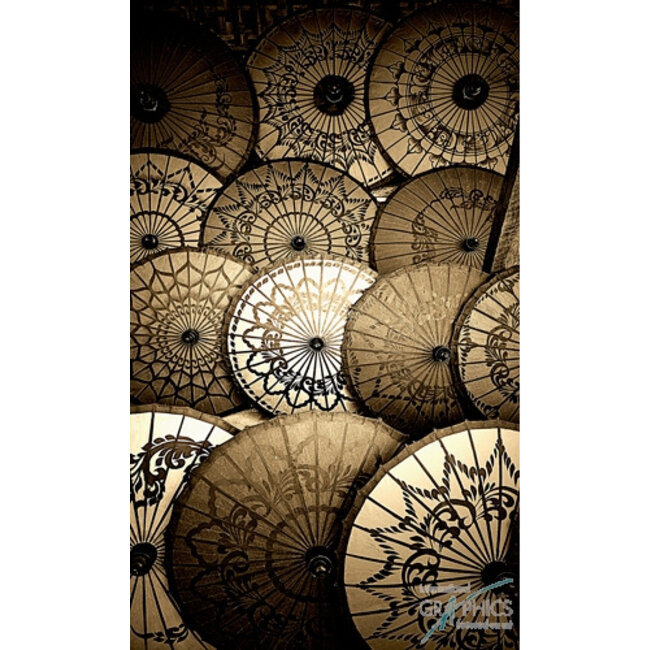 Ombrelles sepia Birmanie I