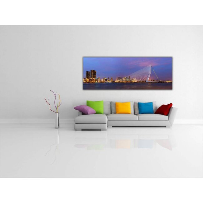 De Erasmusbrug bij nacht