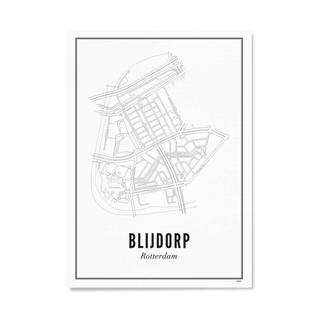 Wijck Blijdorp | Rotterdam | A4 Poster