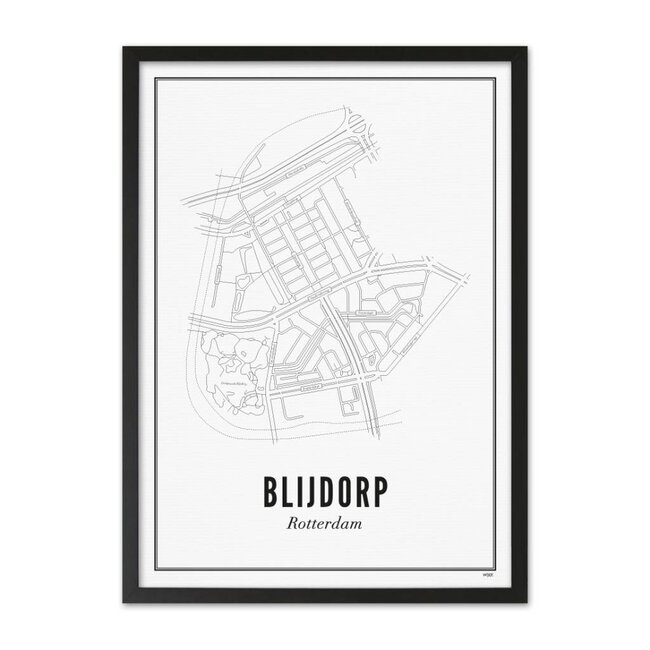 Wijck Blijdorp | Rotterdam | A4 Poster