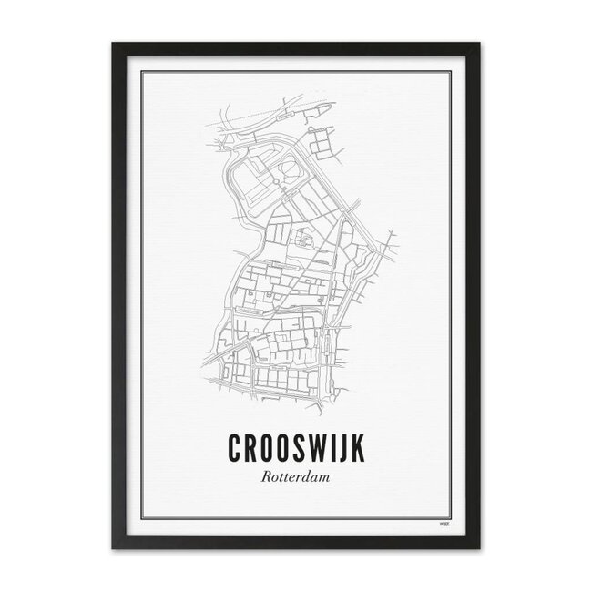 Wijck Crooswijk | Rotterdam | A4 Poster